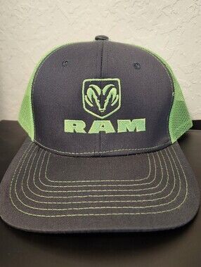 DODGE Green and Black Trucker Hat - Embroidered Logo